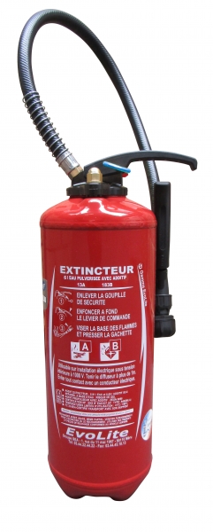 Extincteur 6 Litres Eau NF Pression Auxiliaire ANDRIEU EVOLITE