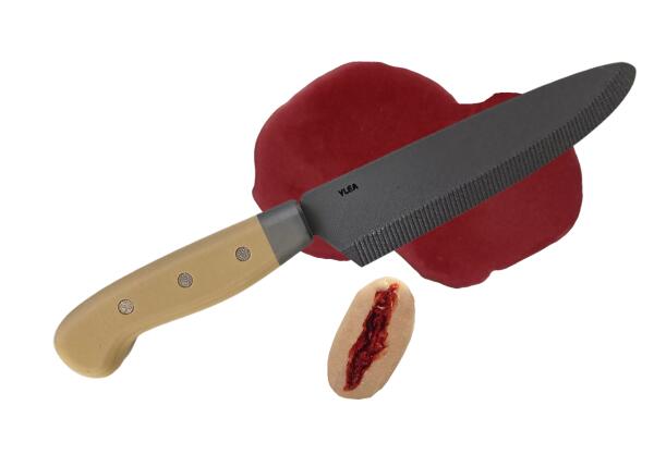 Faux Couteau En Résine pour Simulation Maquillage de Secourisme