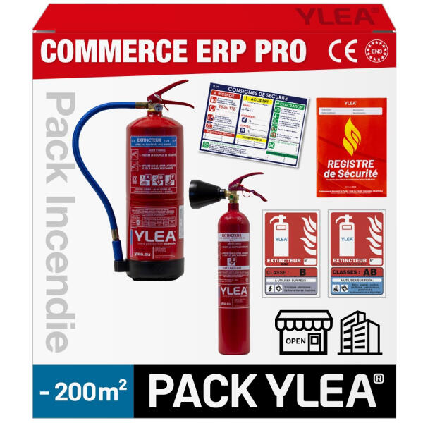 Kit Extincteur ERP ou Bureau Jusqu'à 200m² Au Meilleur Prix