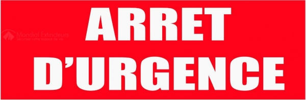 Panneau Arrêt D'urgence