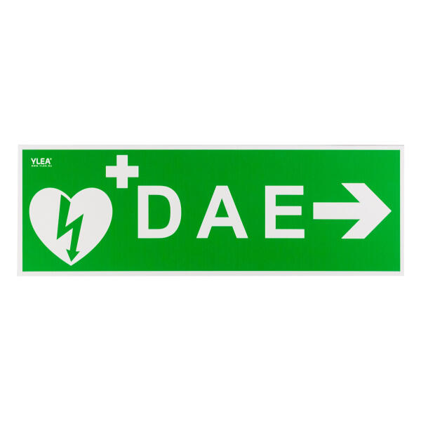 Panneau Signalétique Défibrillateur 45/15 Cm Flèche à Droite