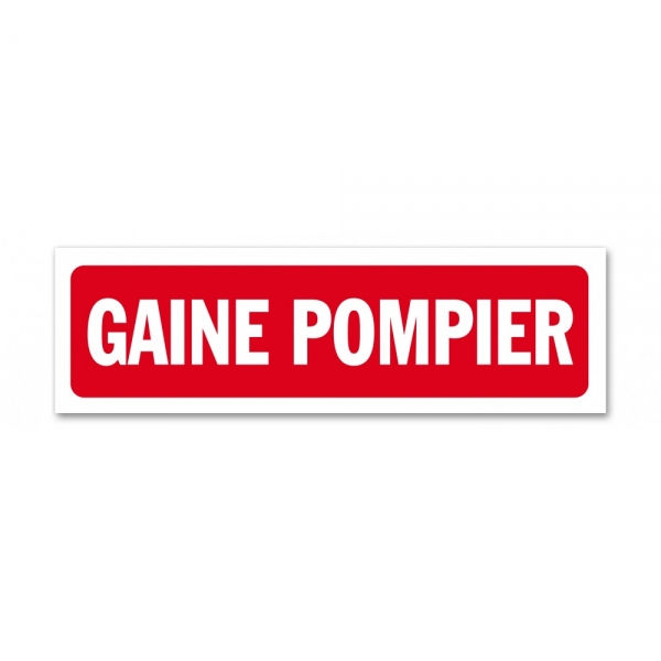 Panneau Gaine Pompiers