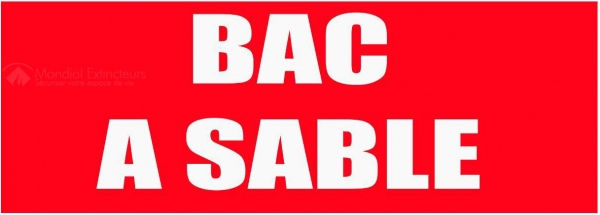 Panneau Bac à Sable Incendie