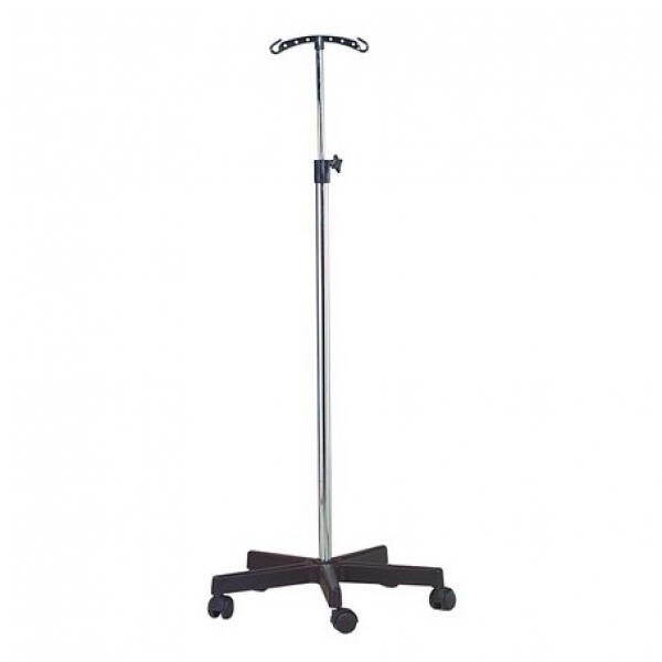 Pied à Sérum Base et Crochets Inox