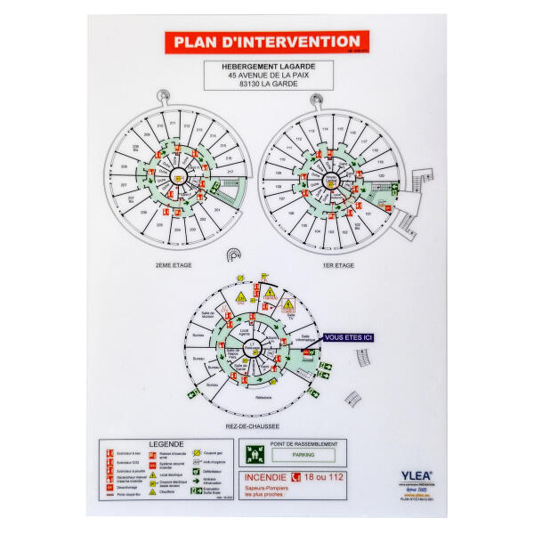 Plan D'intervention Incendie Pompier A3