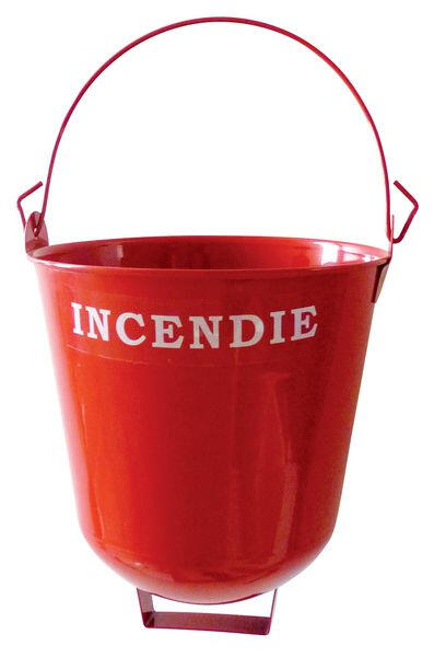 Seau Incendie à Fond Rond