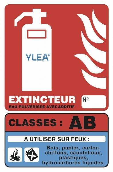 Signalétique Extincteur à Eau avec Additif