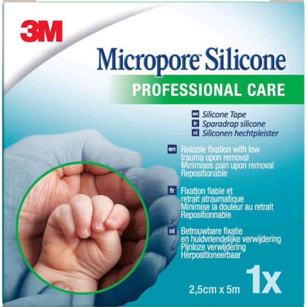 Sparadrap Micropore Silicone 3M