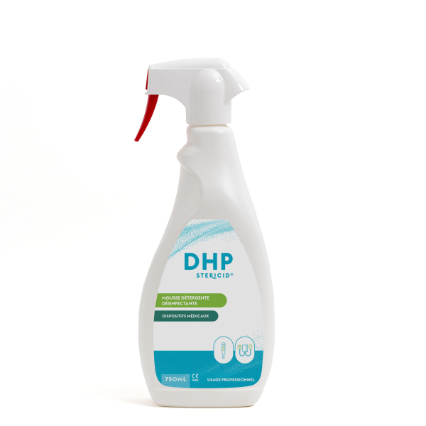 SPRAY DHP – Mousse Détergente et Désinfectante pour Surfaces et Dispositifs Médicaux