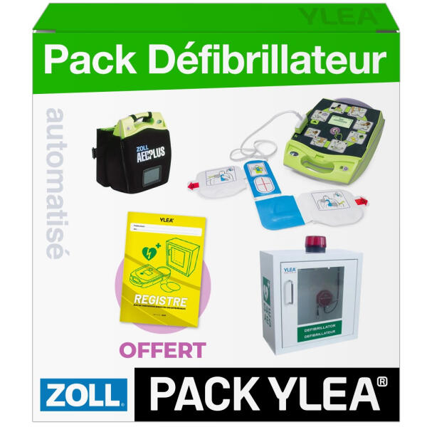 Défibrillateur Automatique Zoll AED Plus Pas Cher avec Armoire